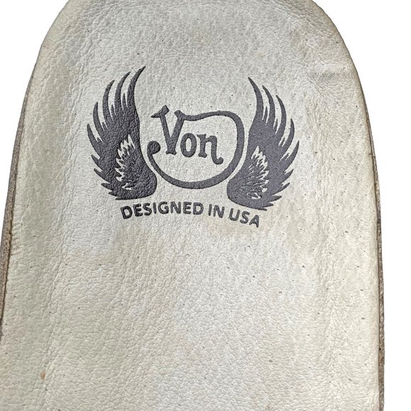 VON DUTCH Crossover Black Embossed Suede Platform Slide Sandals - Picture 2 of 11